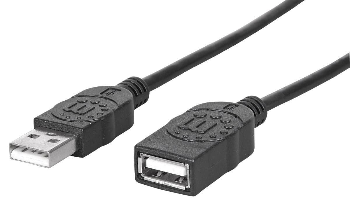 Cavo prolunga USB 2.0 Hi-Speed A M/F 0,5m - Manhattan ICOC U2-AA-05-EX