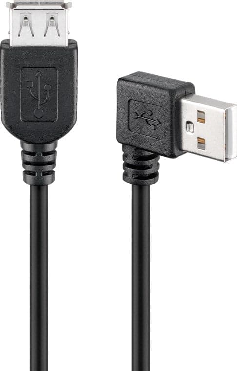 Cavo USB 2.0 A Maschio Angolato/A Femmina 0,15m - Goobay ICOC U2-AA-ANR