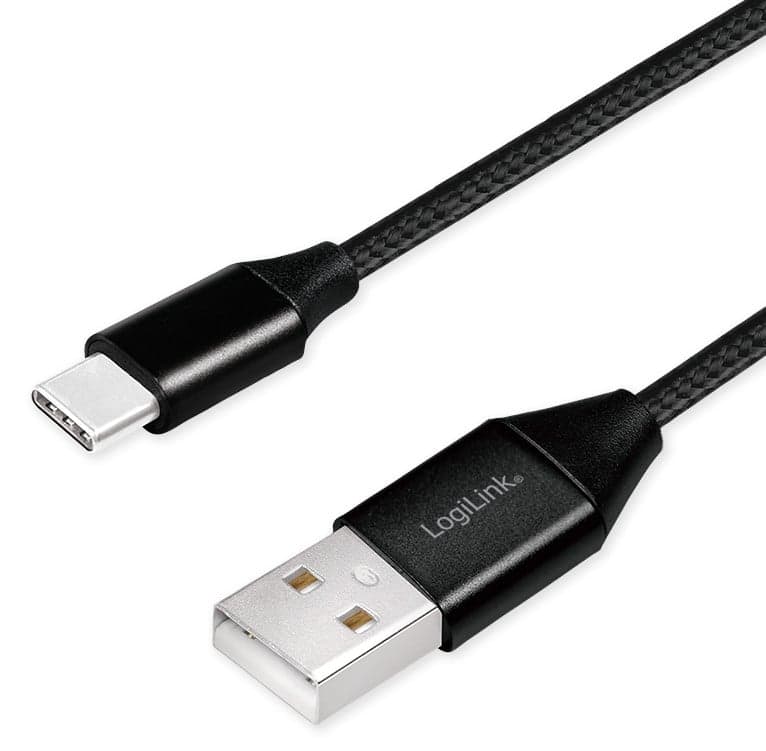 Cavo USB-C Maschio/USB-A Maschio 0,3m Nero - Logilink ICOC U2-AC-003B