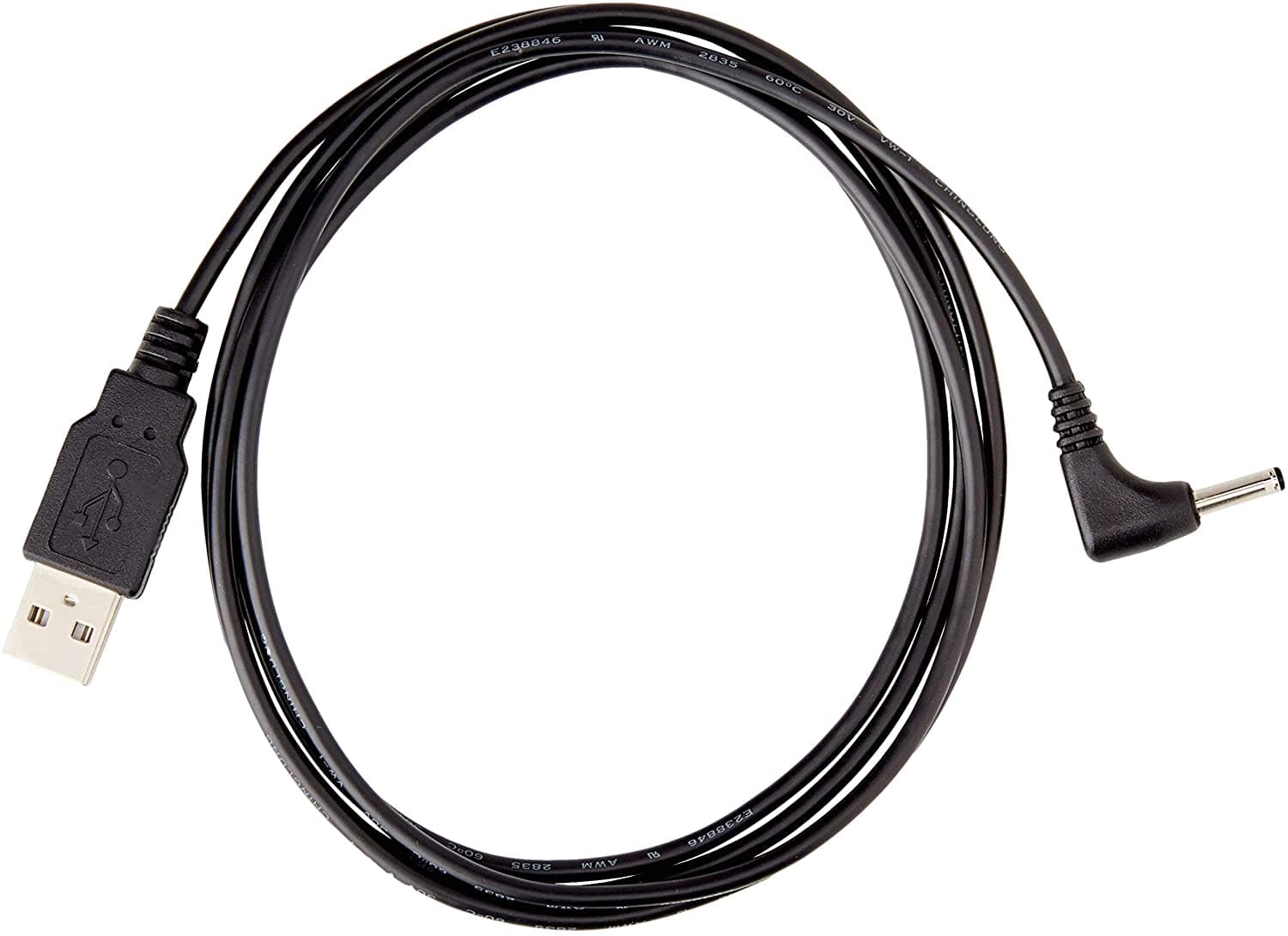 Cavo Alimentazione USB DC 3.5x1.35 mm Angolato 1,5m Nero - Delock ICOC U290A-015BK