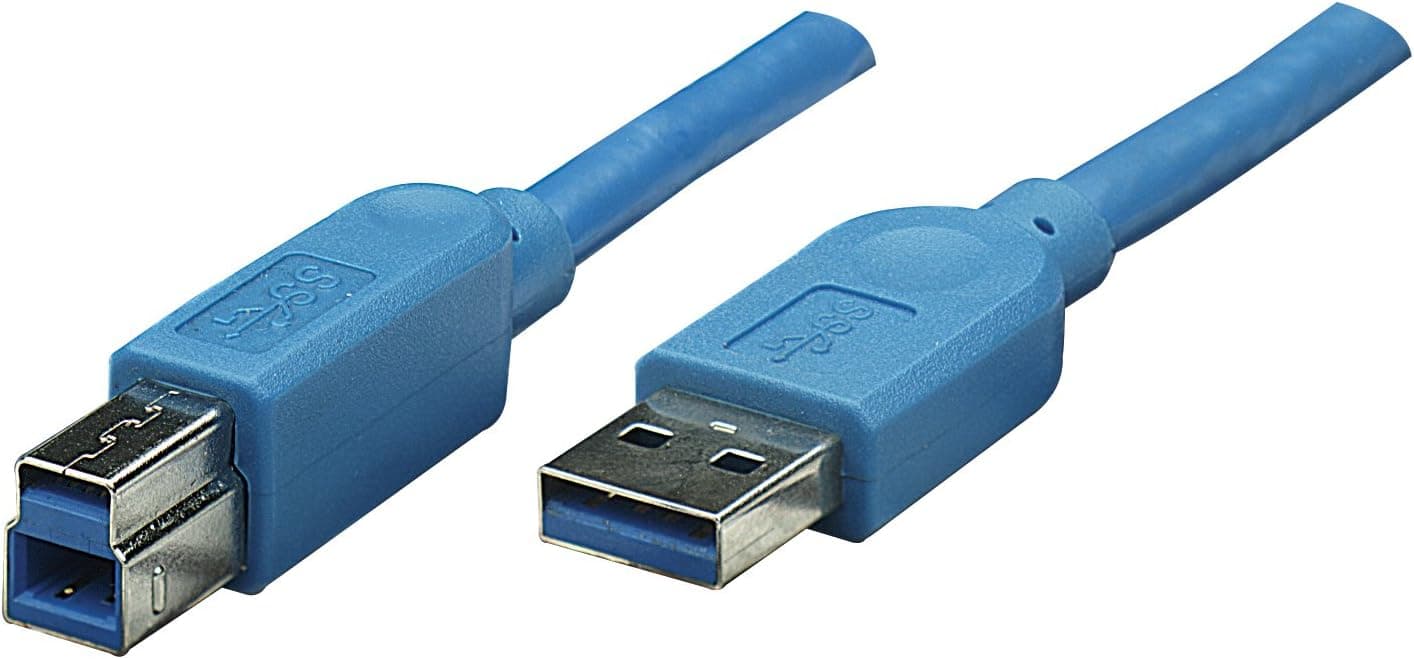 Cavo USB 3.0 A maschio/B maschio 1m blu - Techly ICOC U3-AB-10-BL