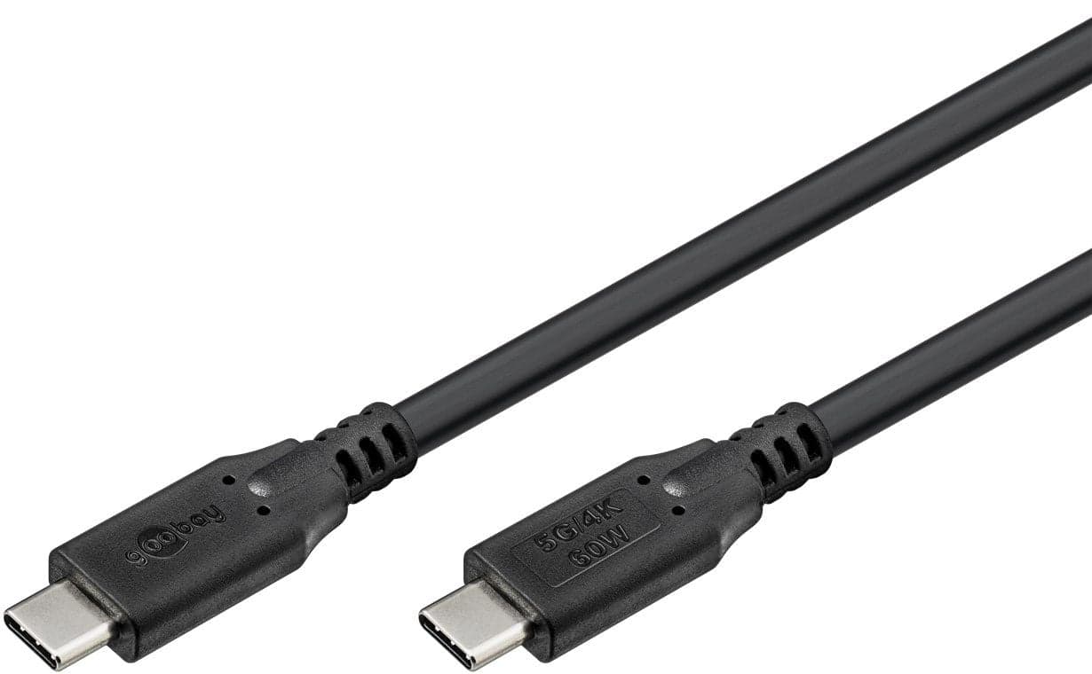 Cavo USB-C 3.2 Gen1 Maschio/Maschio 1m Nero - Goobay ICOC U31-CC-010B