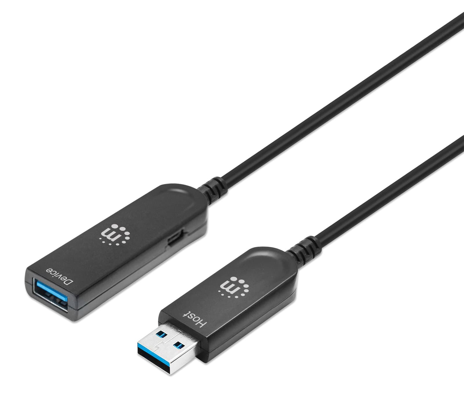 Cavo Ottico Attivo USB 3.2 Gen 2 SuperSpeed+ USB A M/F 10m - Manhattan ICOC U32AMF-HY-010MH