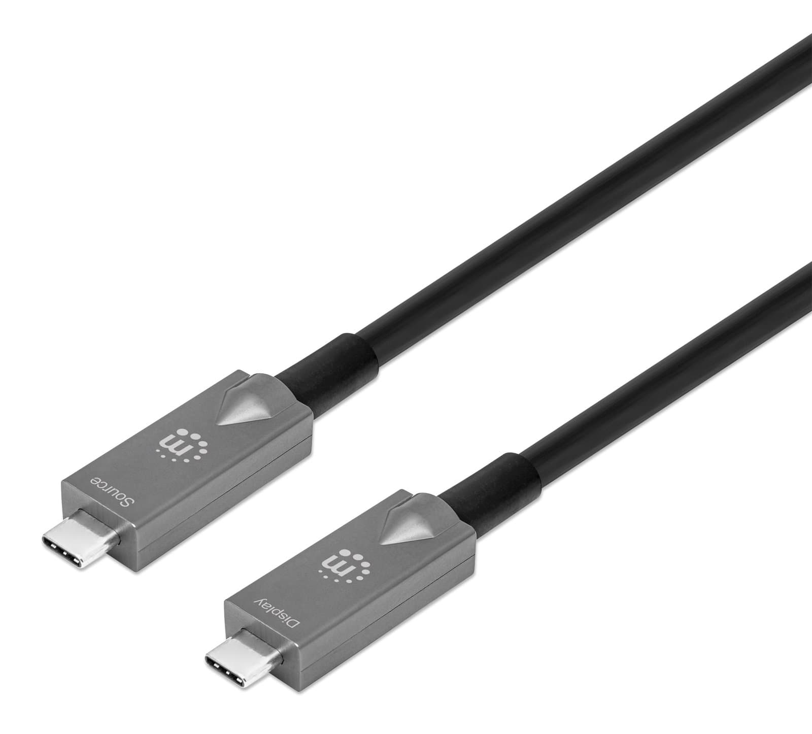 Cavo Ottico Attivo USB 3.2 Gen 2 USB-C M/M Fibra Ottica 4K 7,5m - Manhattan ICOC U3C-HY-0075MH