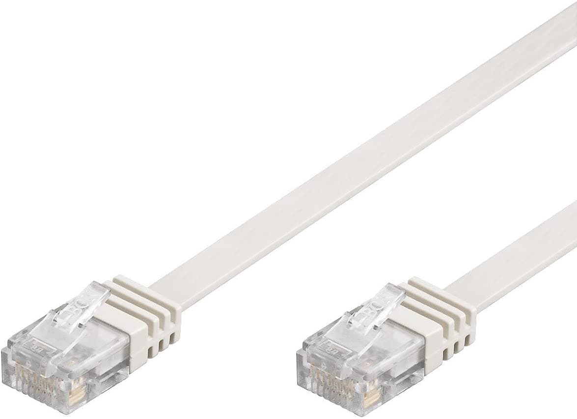 Cavo di Rete Patch Piatto Cat5e CCA UTP Bianco 0,5m - Techly Professional ICOC U5EB-FL-005T