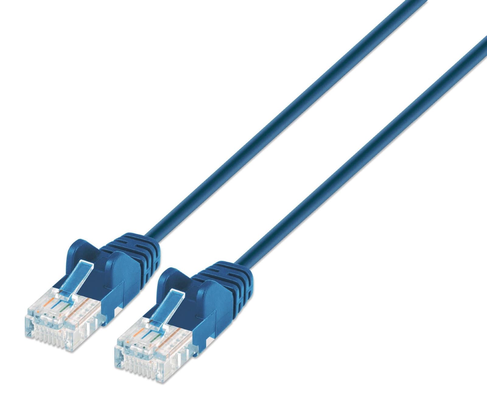 Cavo patch Cat6 UTP Slim 1m blu - Intellinet ICOC U6-SLIM-010BL