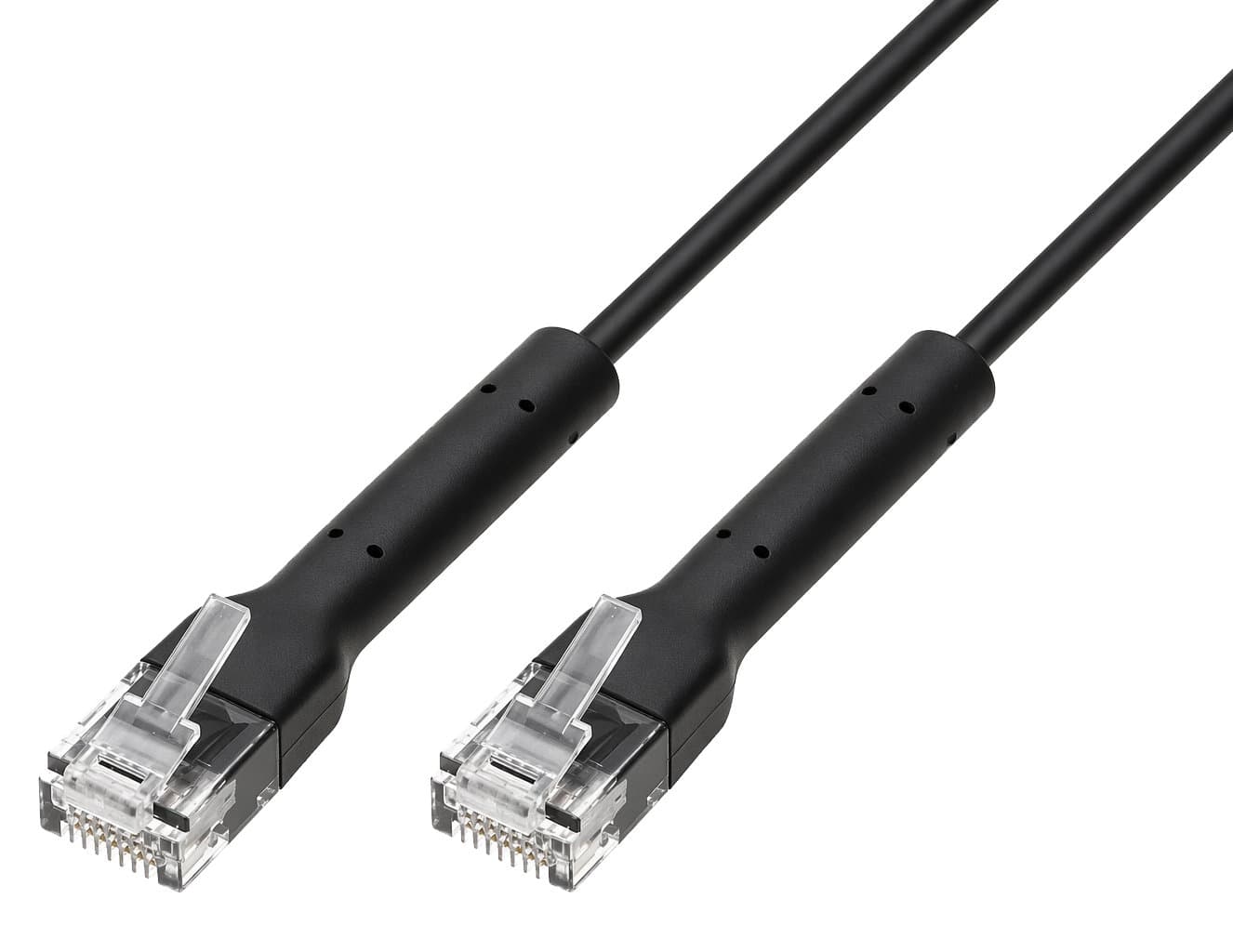 Cavo Slim Patch Rete Cat6A U/UTP 0,5m Nero - Techly Professional ICOC U6A-BD-005B