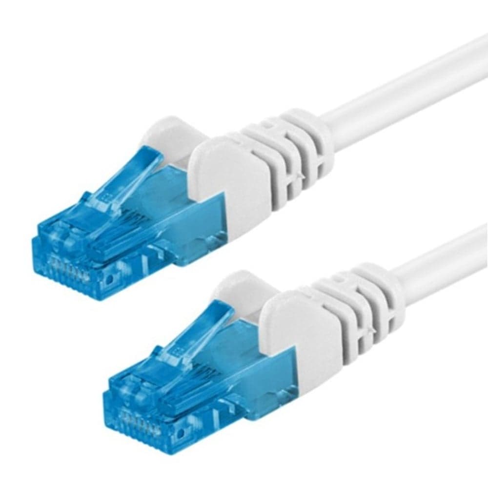 Cavo di rete Patch in Rame Cat6A Bianco U/UTP 0.5m - Goobay ICOC U6AG-005-WHG