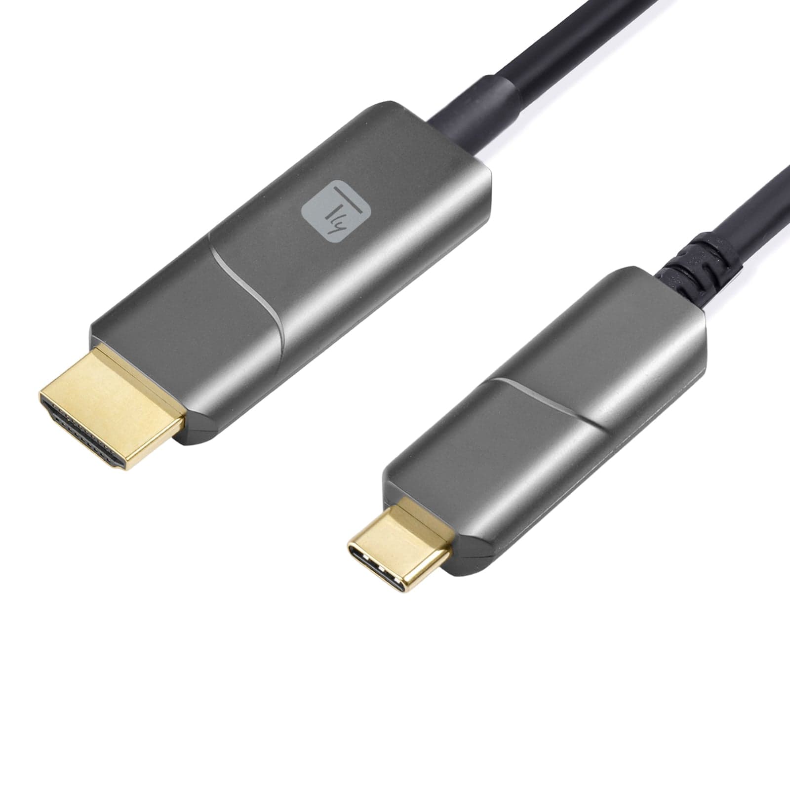 Cavo Ottico Attivo (AOC) da USB-C M a HDMI-A M 10m - Techly ICOC UHDMI-AOC-010