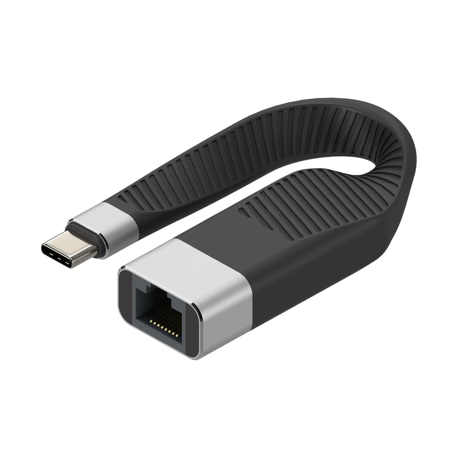 Cavo Corto Piatto USB-C Maschio a RJ45 Femmina FPC 14,4 cm - Techly ICOC USBC-RJ45