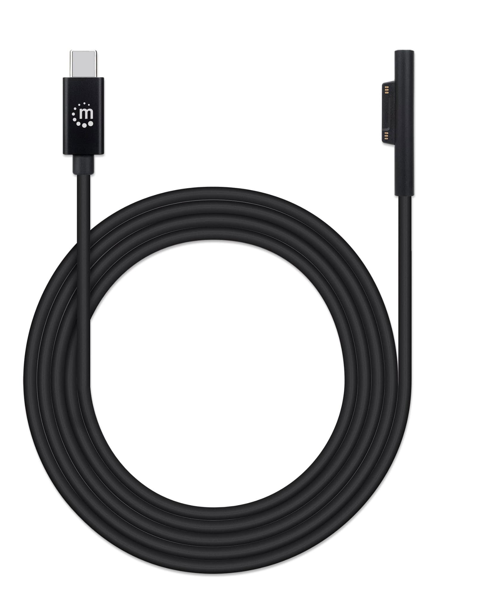 Cavo Ricarica USB-C a Surface Connect 1.8m Nero - Manhattan ICOC USBC-SURFM