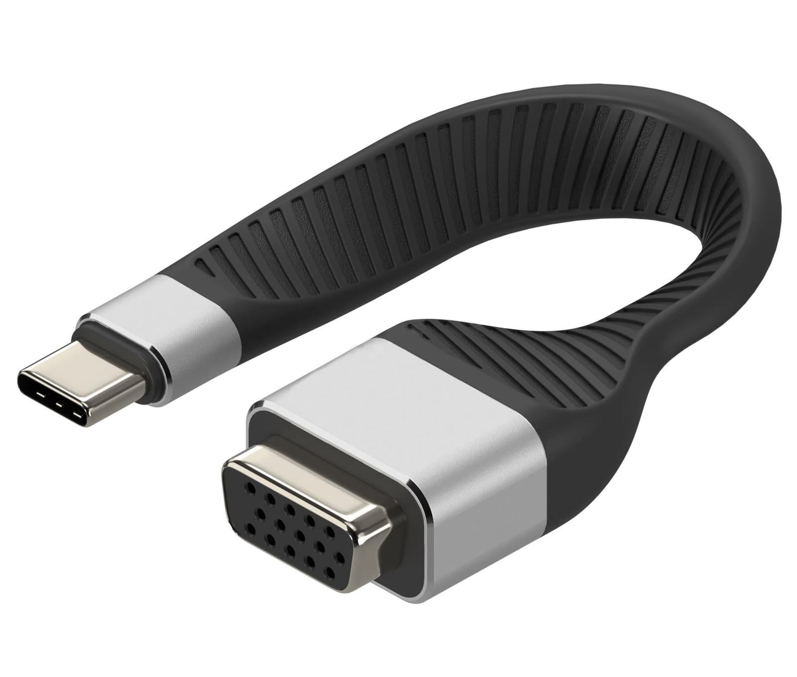 Cavo Corto Piatto USB-C Maschio a VGA Femmina FPC 11,95 cm - Techly ICOC USBC-VGA