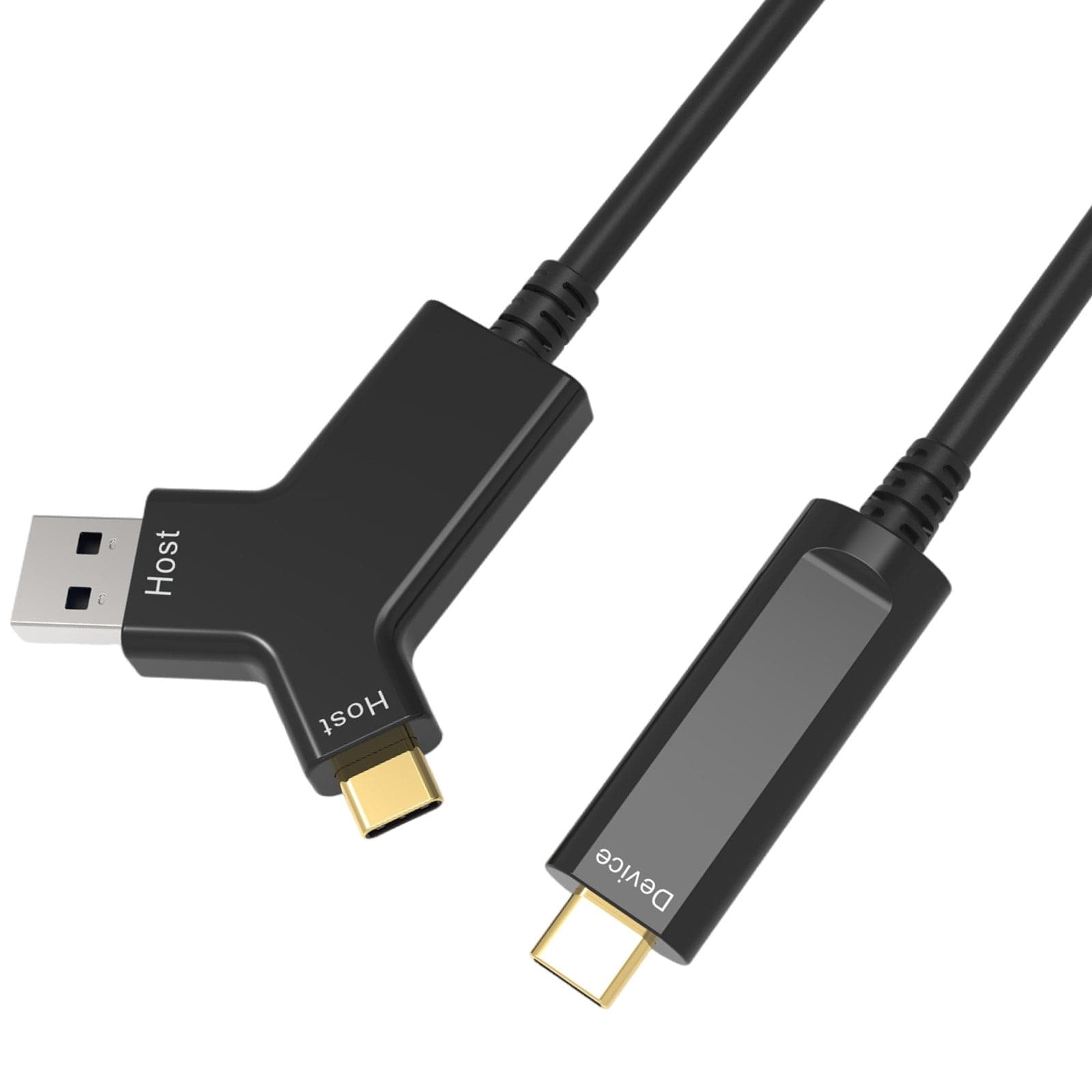 Cavo Ottico Attivo (AOC) USB 3.2 tipo A/C a USB-C 10 Gbps da 10m - Techly ICOC USBCA-AOC-010