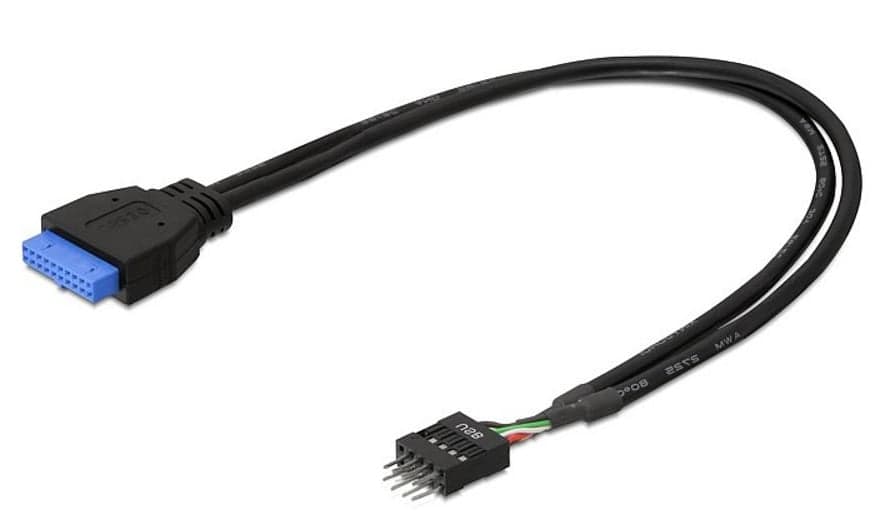 Cavo Interno USB 3.2 19 pin Femmina / USB 2.0 8 pin Maschio 30cm - Delock ICOC USBH-308P