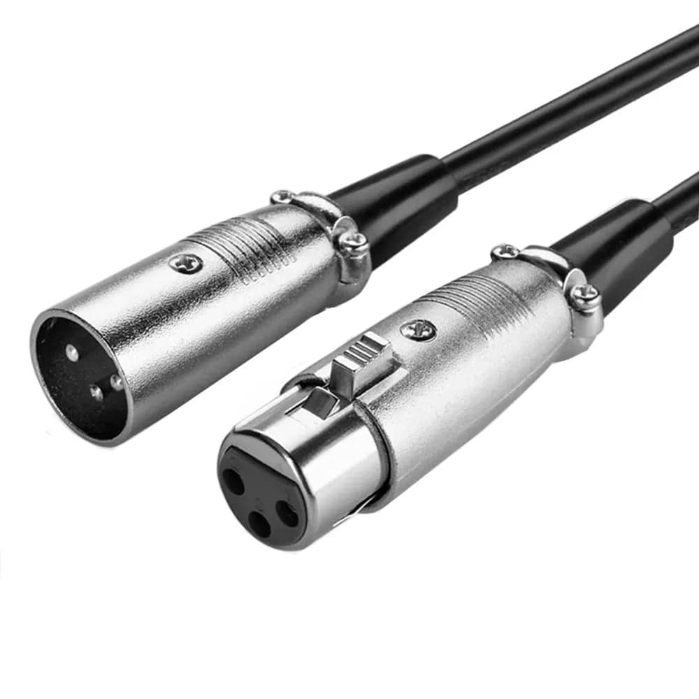 Cavo prolunga XLR Cannon 6m Nero - ICOC XLR-06-BK