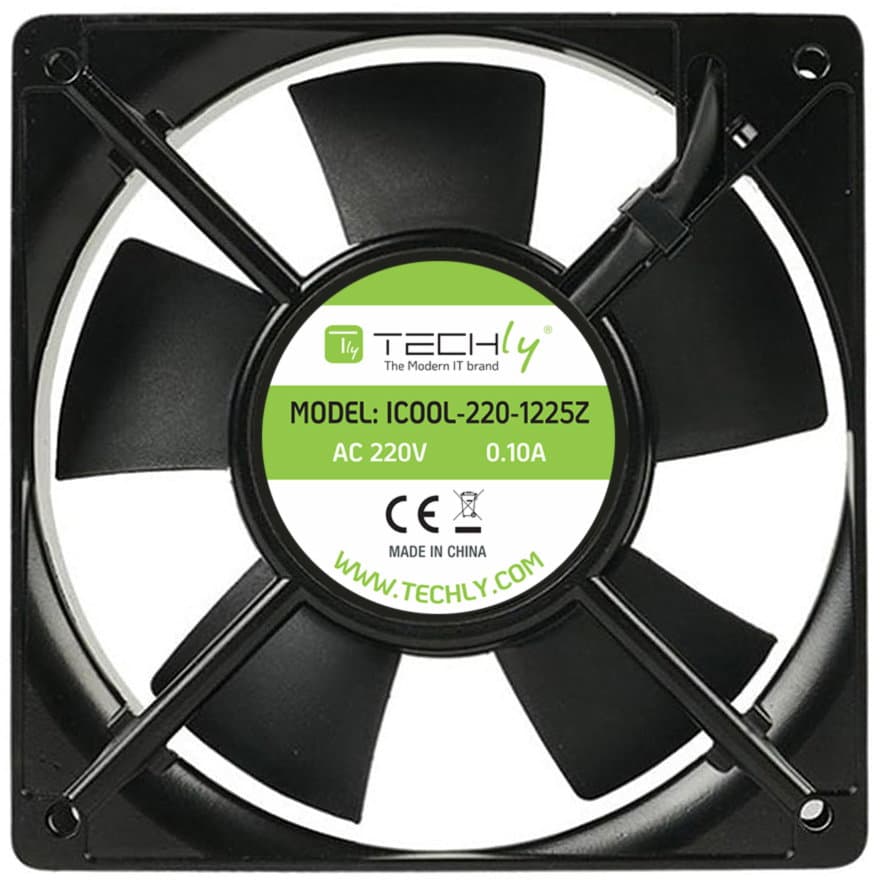 Ventola per PC 120x120x25mm 220V AC - Techly ICOOL-220-1225Z
