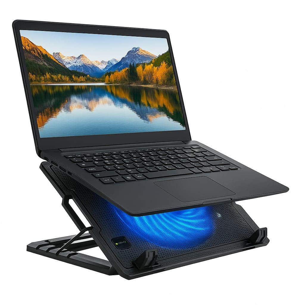 Supporto per Notebook fino a 17.3'' con Sistema di Raffreddamento - Techly ICOOL-CP12TY