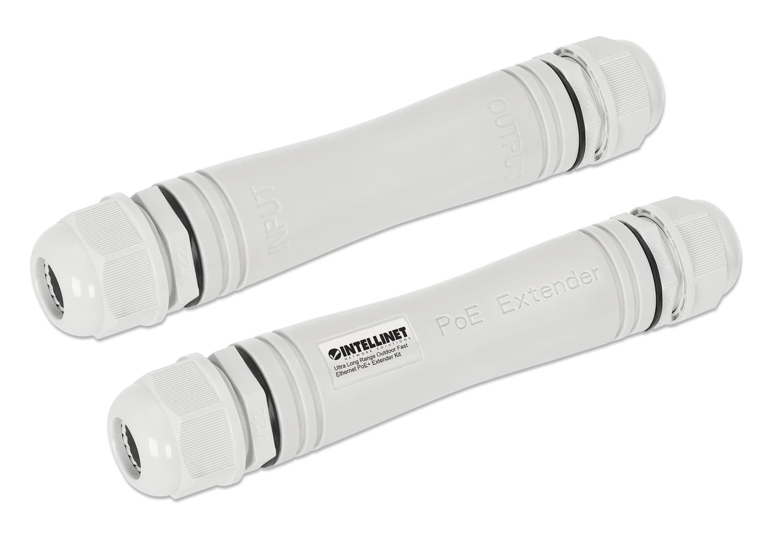 Kit di Estensione PoE+ Fast Ethernet per Esterni IP67 - Intellinet ICPOE800