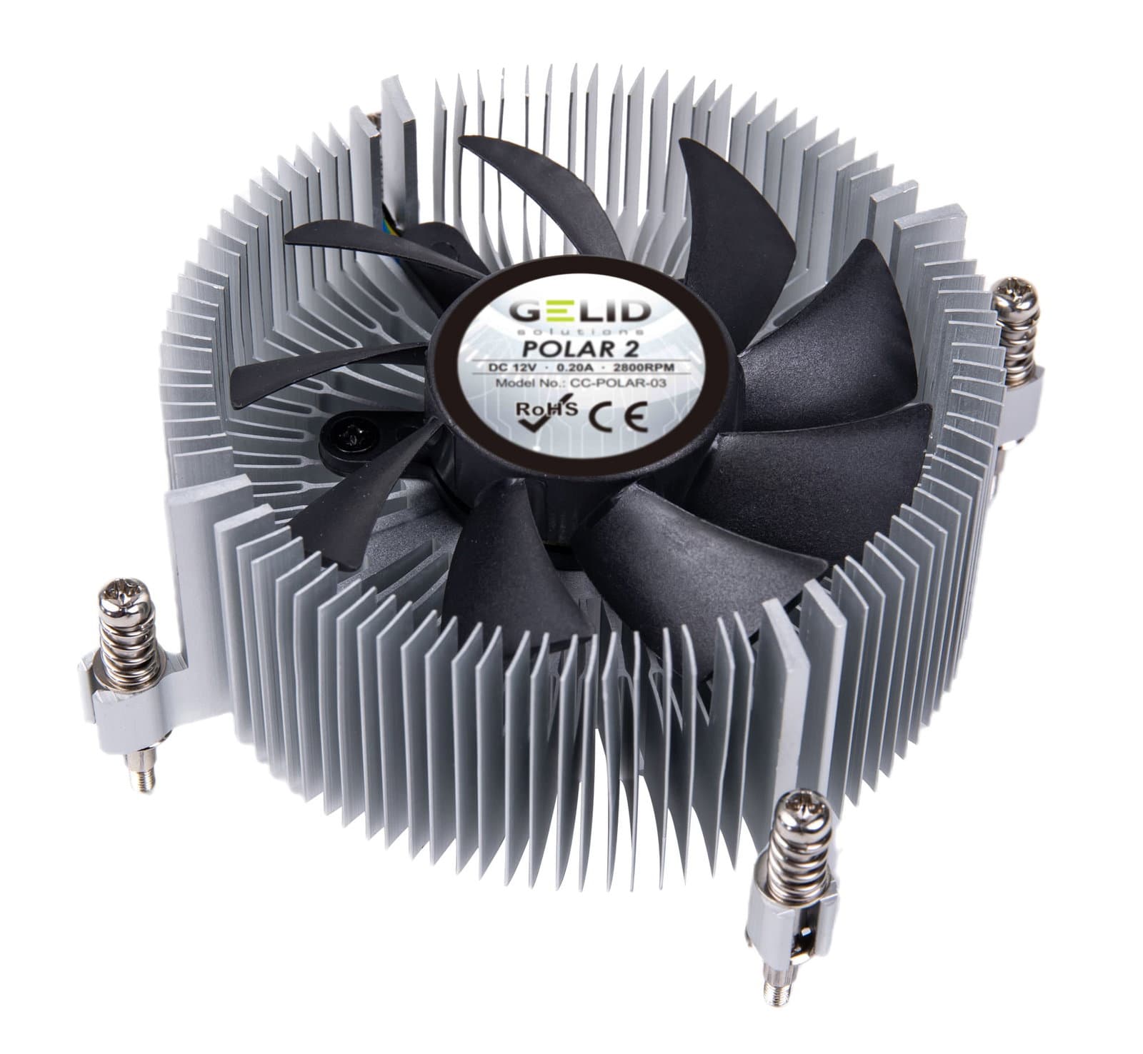 Ventola Silenziosa Polar2 a Basso Profilo per Intel - Gelid Solutions ICPU-GE-POLAR2