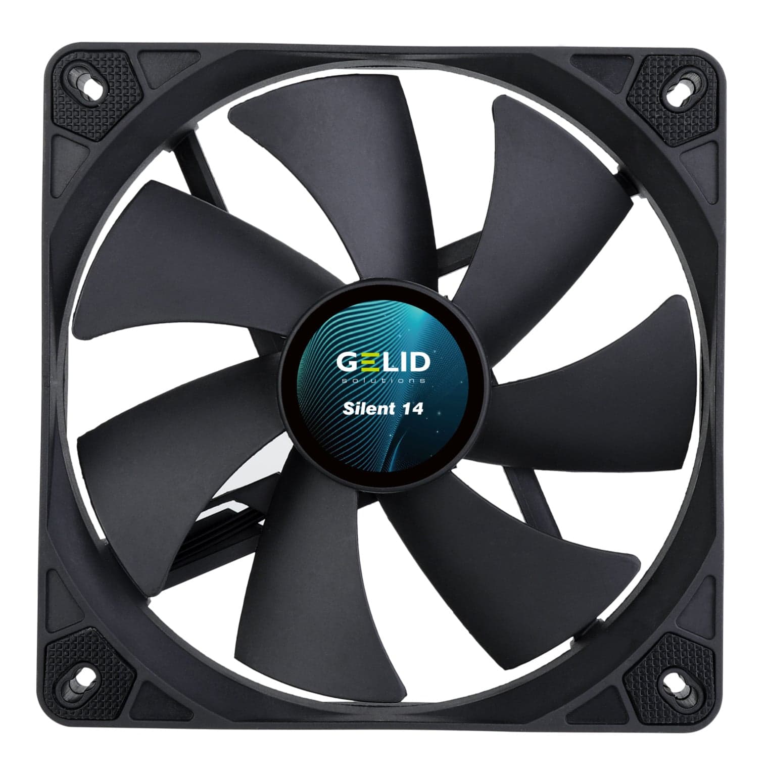 Dissipatore Ventola Silent ad Alto Flusso 140x140x25 12V - Gelid Solutions ICPU-GE-SIL14BK