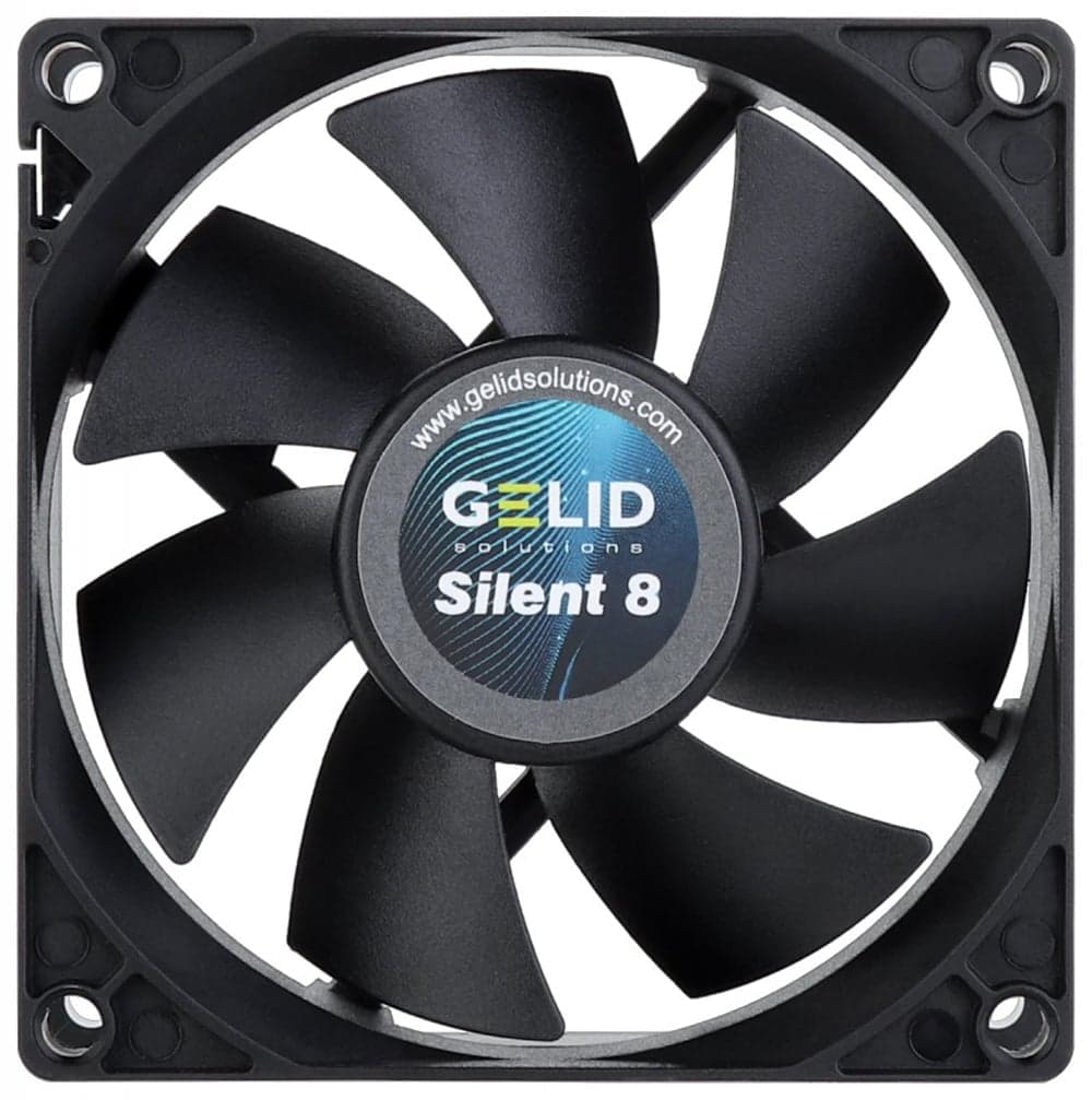 Dissipatore Ventola Silent 80x80x25 12V 1600 RPM - Gelid Solutions ICPU-GE-SIL8BK