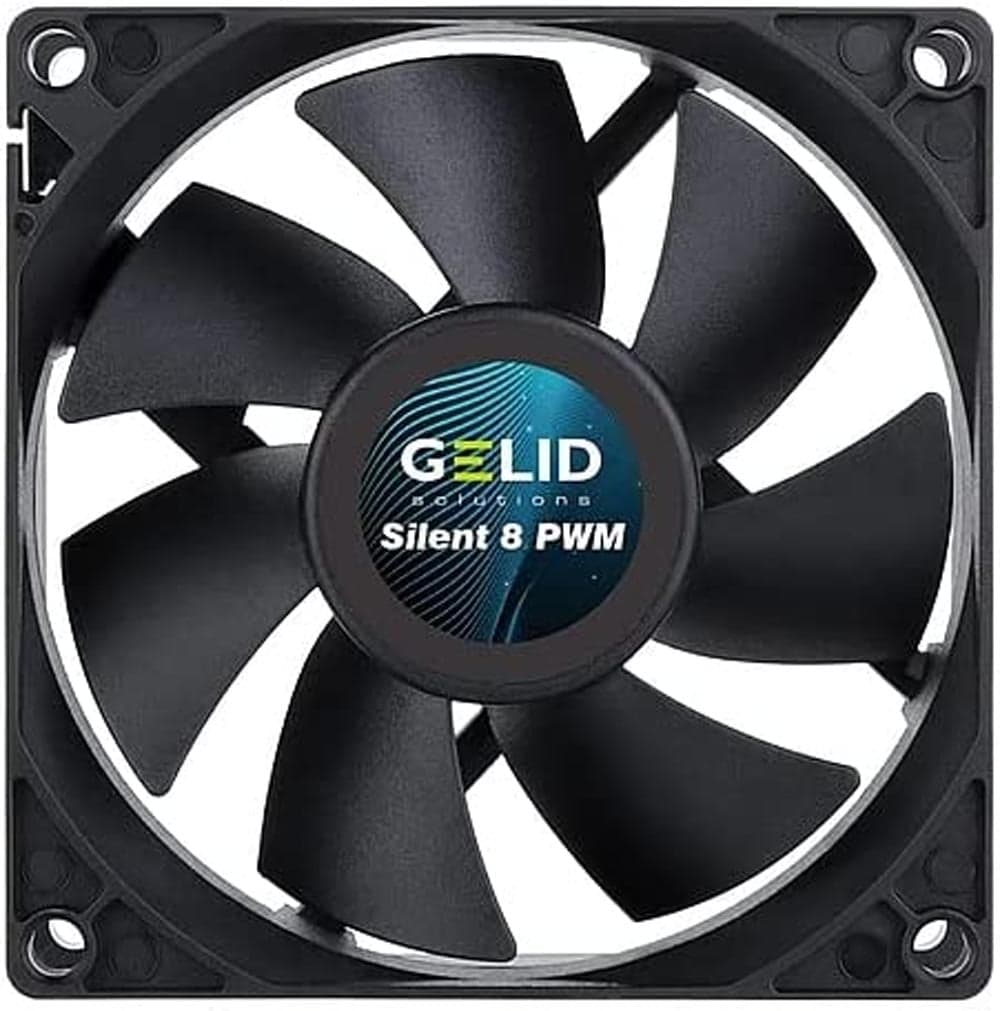 Dissipatore Ventola Silent PWM 80x80x25 12V 900-2000 RPM - Gelid Solutions ICPU-GE-SIL8PWBK
