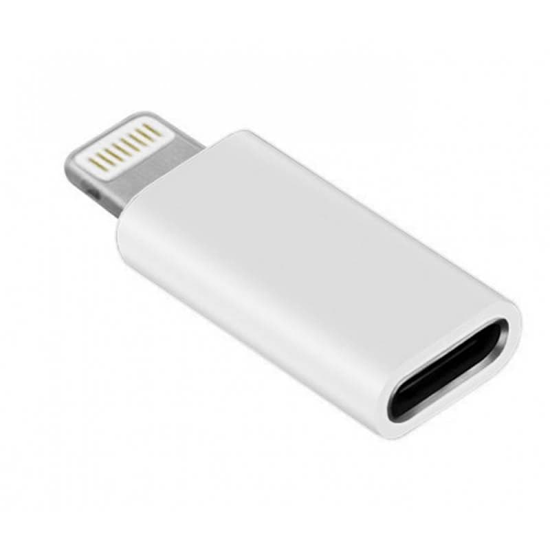 Mini Adattatore Ricarica Sincronizzazione USB-C a Lightning Bianco - Sbox ICSB-ADIPH-C