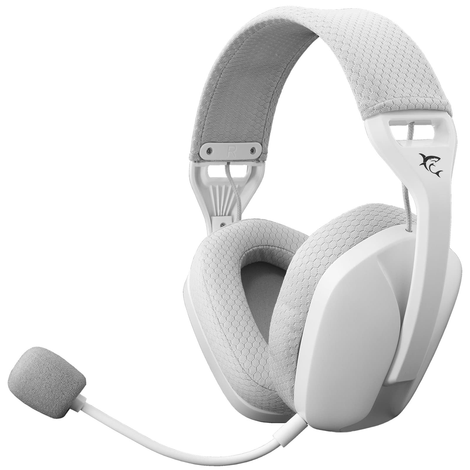 Cuffia Gaming Stereo Wireless con Microfono Staccabile Bianco - White Shark ICSB-BUTTERFLYWH