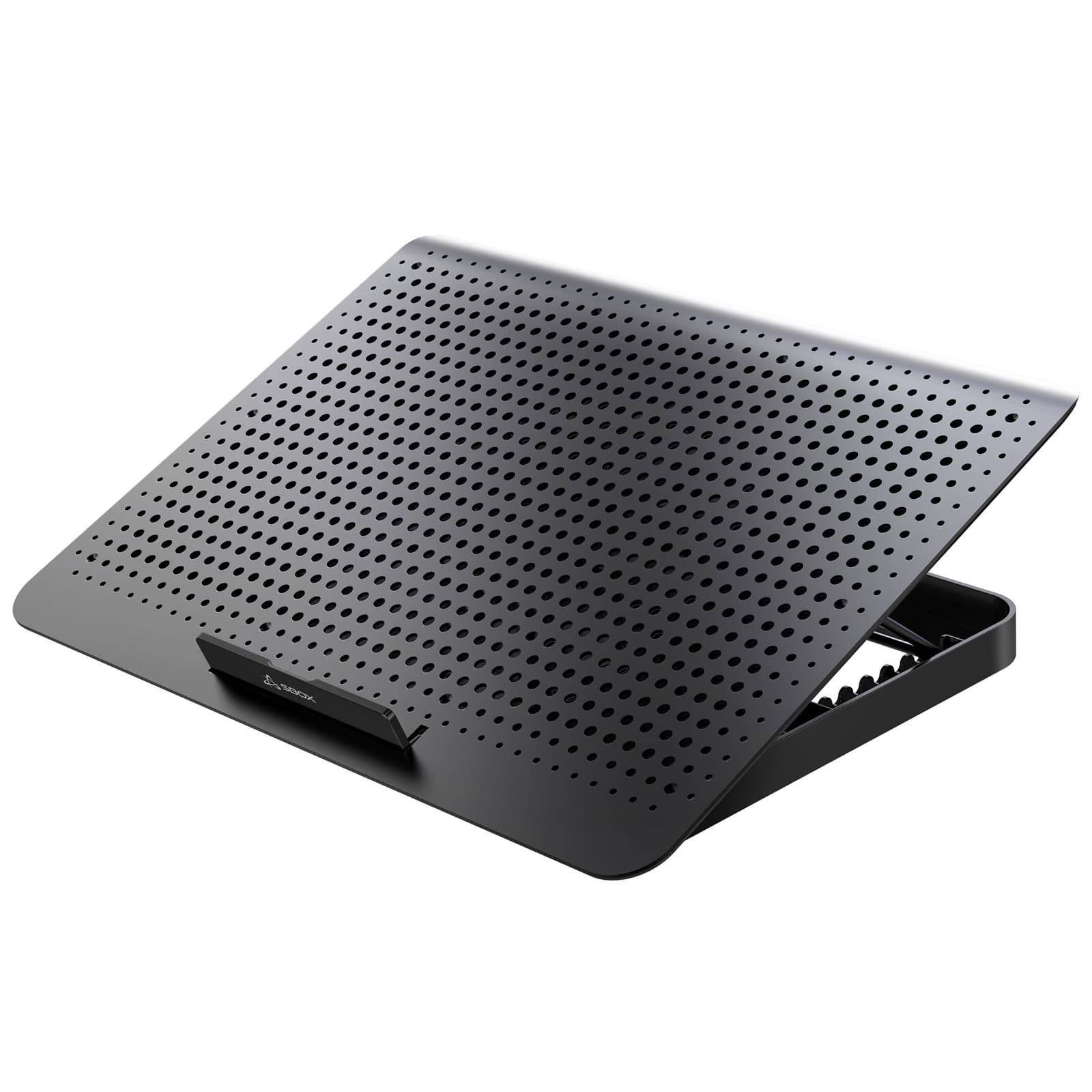 Supporto di Raffreddamento per Notebook fino a 17,3'' con 8 Regolazioni di Altezza e 2 Porte USB, CP-28 - Sbox ICSB-CP28