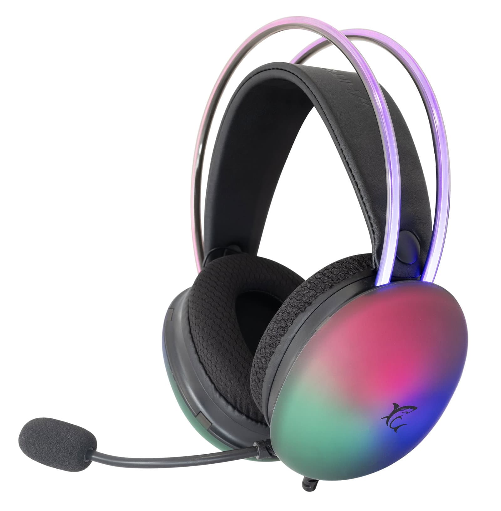 Cuffia Gaming Stereo Microfono RGB Nero - White Shark ICSB-FIREFLYB