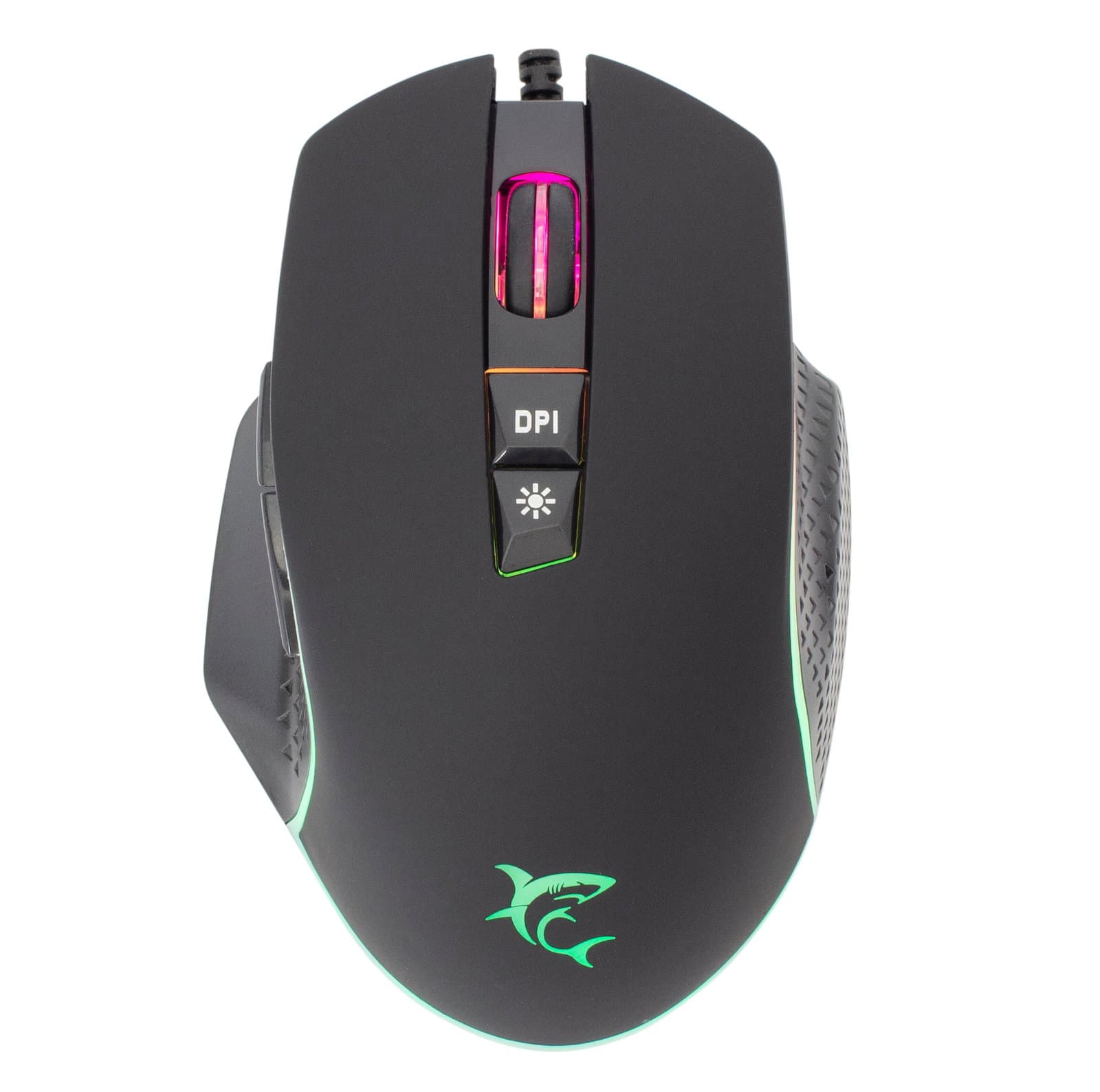 Mouse Ottico USB Gaming 6400 Dpi Retroilluminazione LED RGB Nero - White Shark ICSB-GARETHBK