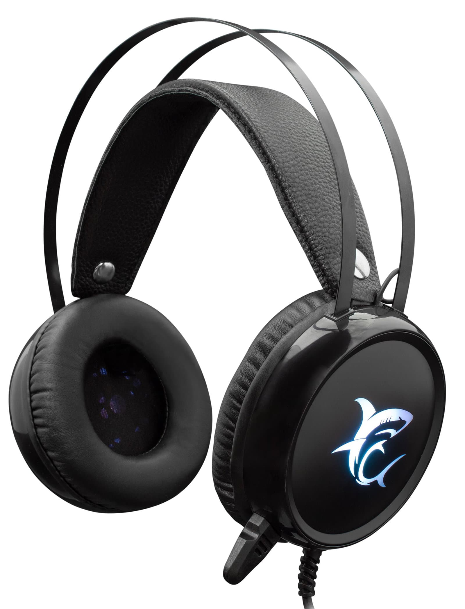 Cuffia gaming stereo con microfono LED 7 colori MARGAY - White Shark ICSB-GH1947
