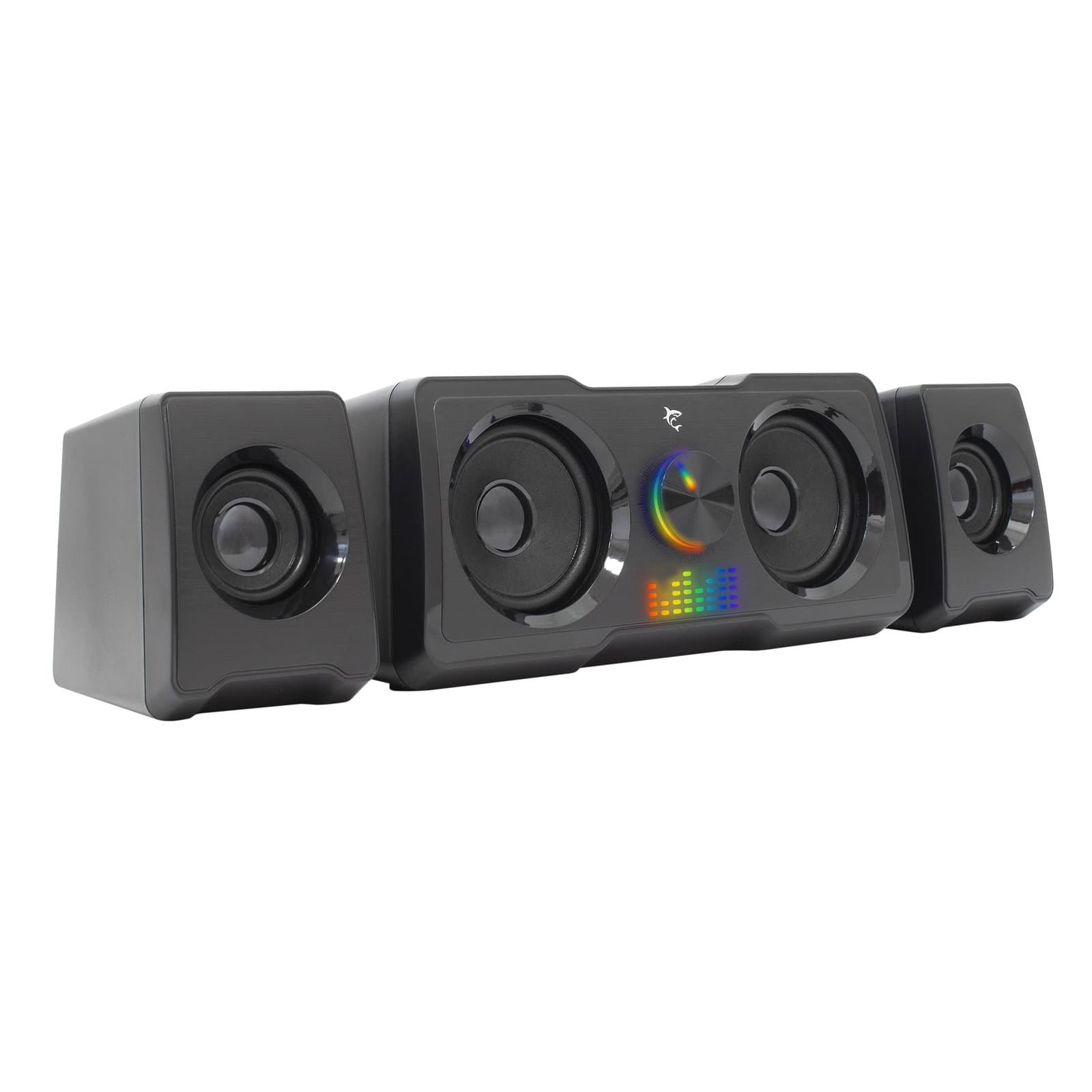 Sistema Altoparlanti Gaming Stereo 2.2 RGB USB 3,5 mm - White Shark ICSB-GSP968B