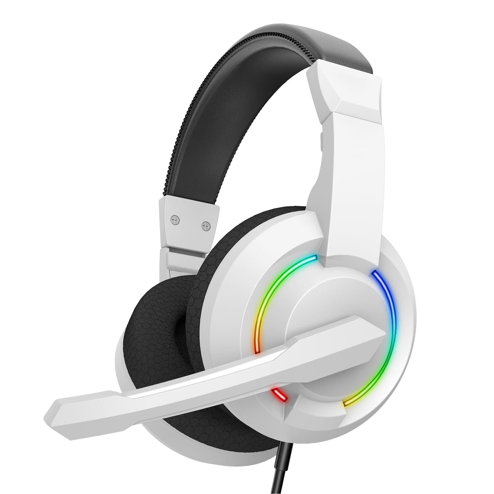 Cuffie Gaming Stereo 2.0 con Microfono e Illuminazione RGB, BGH-021 HYDRA Bianco - Baracuda ICSB-HYDRAWH