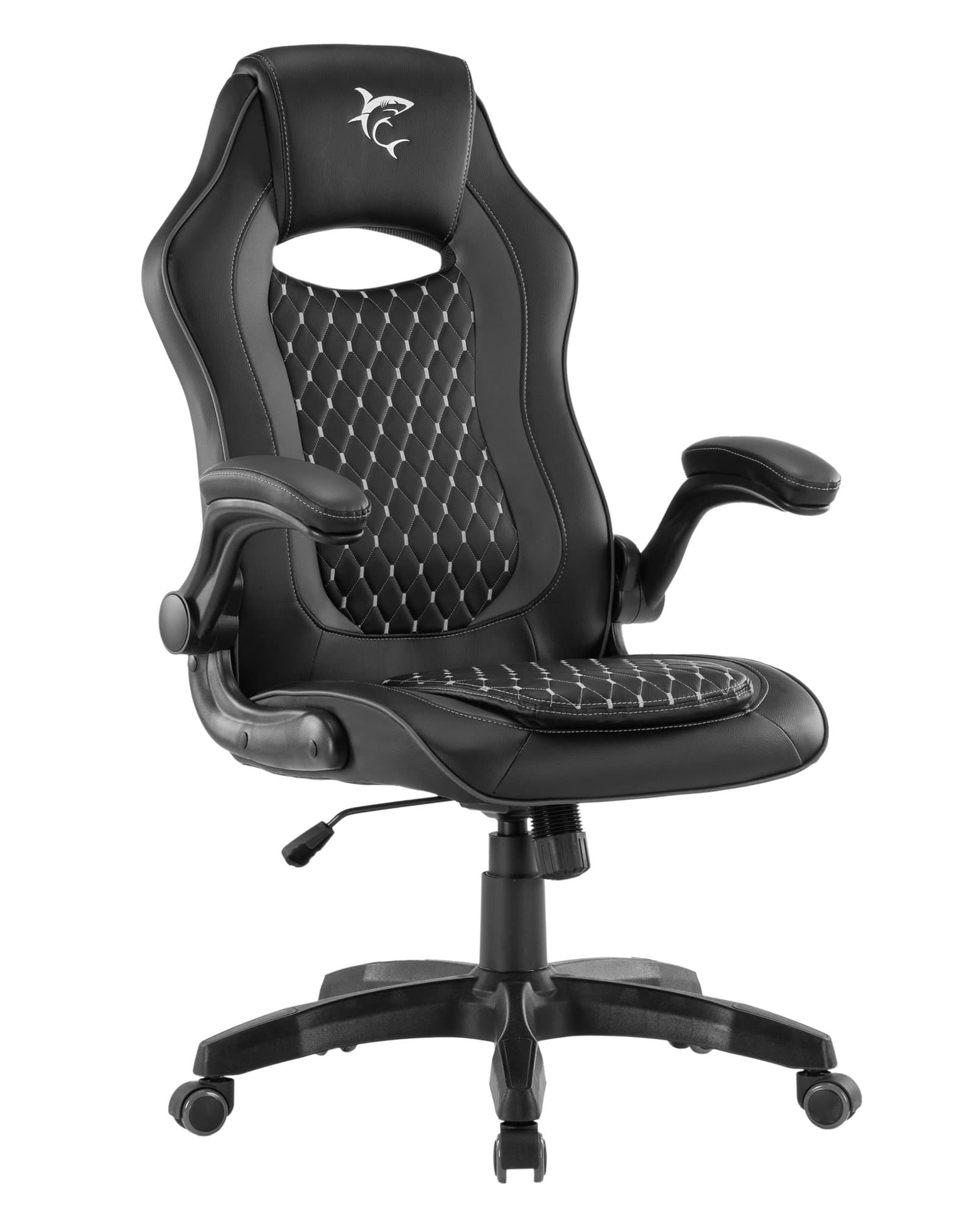Sedia da Gaming NYX nera con braccioli 1D - White Shark ICSB-NYX