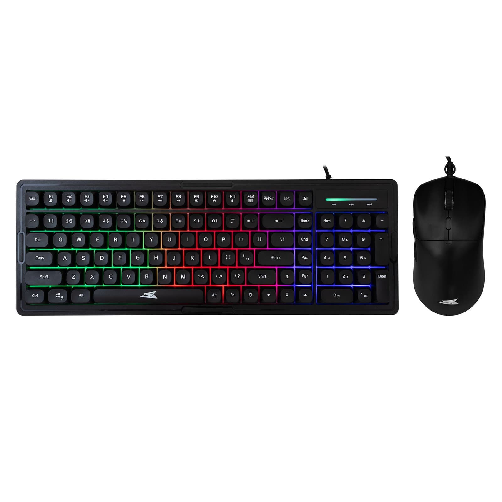 Kit Tastiera 101 Tasti e Mouse USB 7200 Dpi Nero - Baracuda ICSB-ORCABK