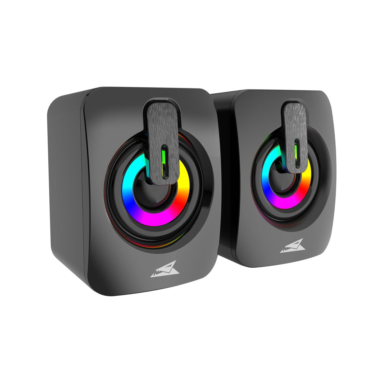 Set Speaker 3.5mm Stereo USB con LED, SEASHELL - Baracuda ICSB-SEASHELLBK