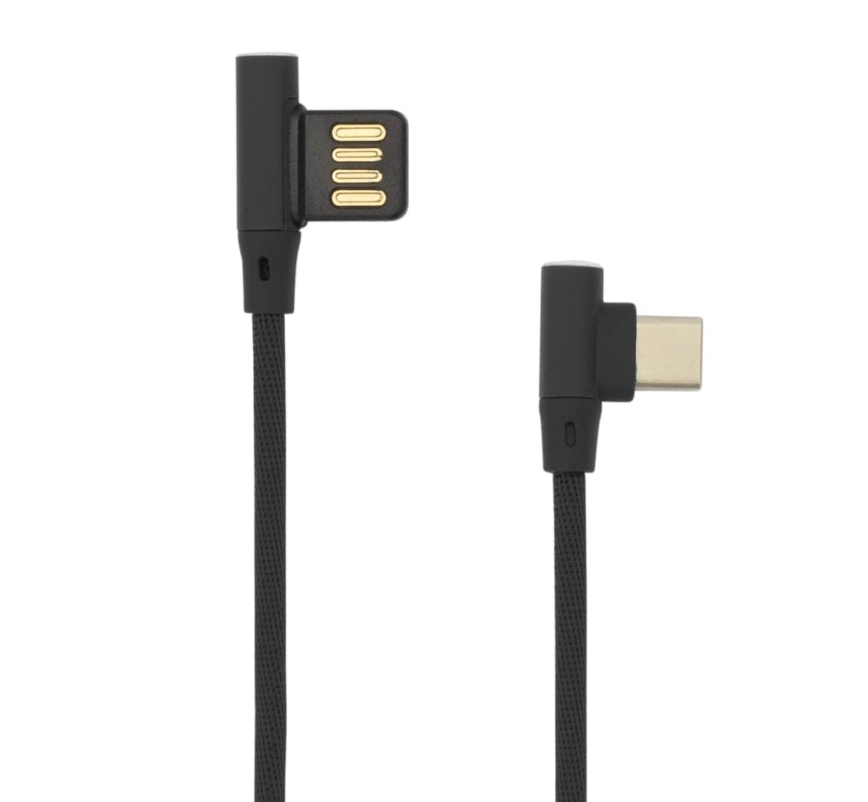 Cavo USB Angolato 90° USB-A/USB-C 1.5m Nero - Sbox ICSB-USBC90B
