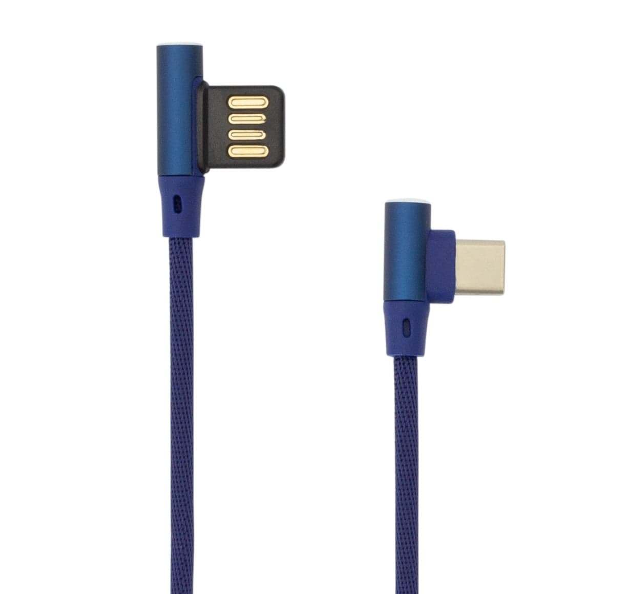 Cavo USB Angolato 90° USB-A/USB-C 1.5m Blu - Sbox ICSB-USBC90BL