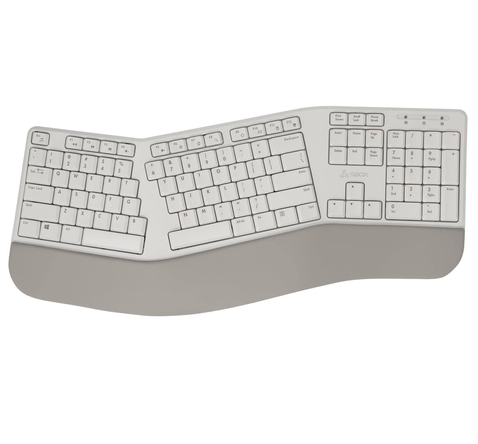 Tastiera Ergonomica Wireless 105 Tasti, 2,4 GHz - Sbox ICSB-WK905US