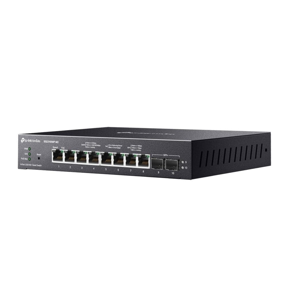 Switch Smart con 10 Porte, 8 2.5GBASE-T, 2 Porte 10GE SFP+ e 8 Porte PoE+ - Omada ICTP-SG2210XMP-M2