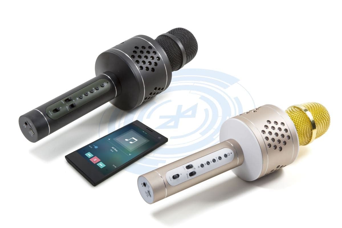 Microfono Karaoke Bluetooth con TWS per Cantare in Duetto Nero - Musicman ICTX-BTX35B