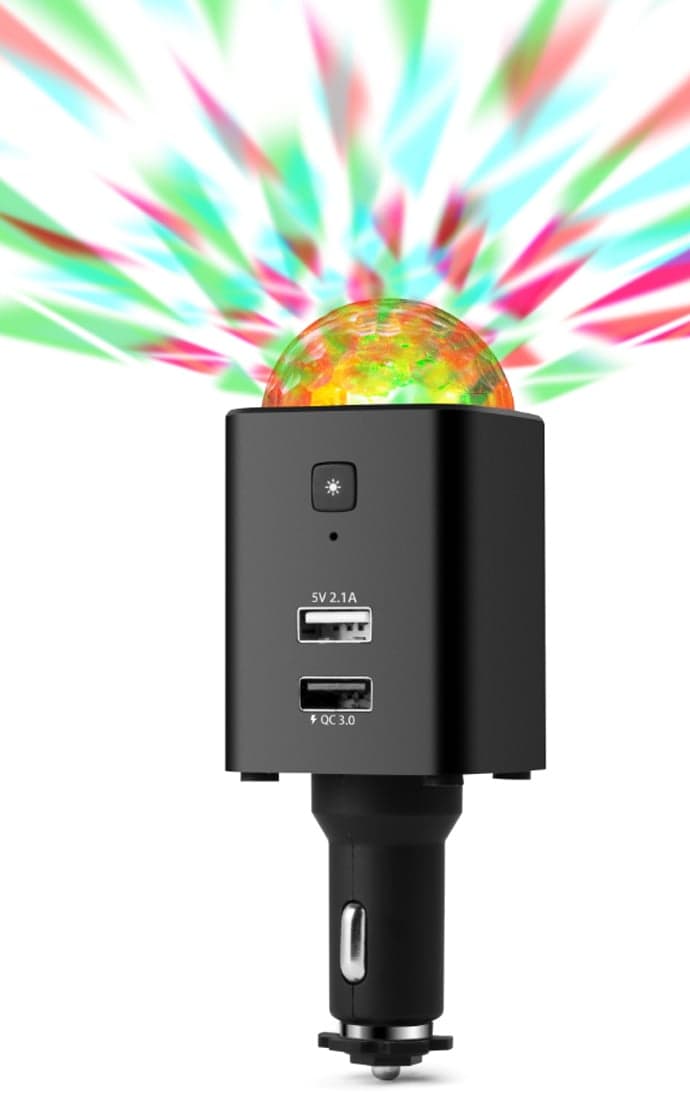 Caricatore da Auto USB-C con Luce Disco TX-159 - Technaxx ICTX-TX159