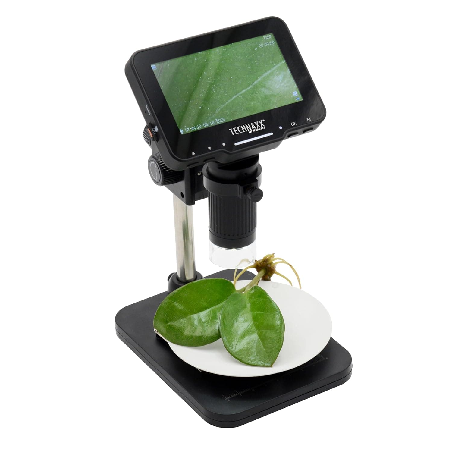 Microscopio Digitale con Display 4,3" 720p 8 LED 50x - Technaxx ICTX-TX277