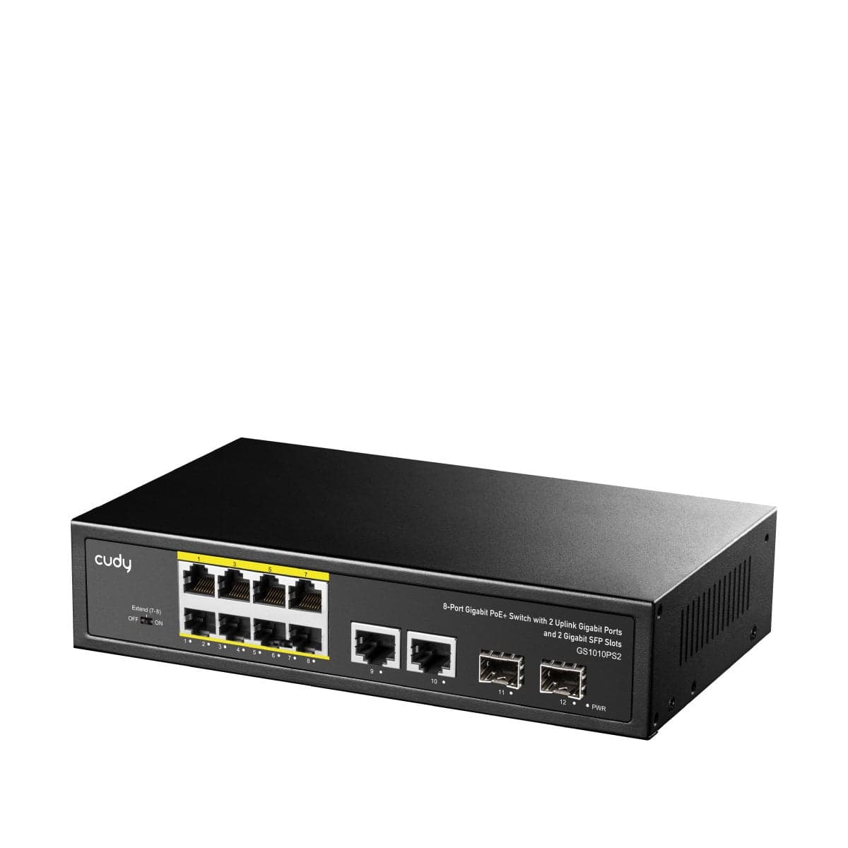 Switch Gigabit PoE+ 8 Porte con 2 Uplink GbE e 2 SFP - Cudy ICU-GS1010PS2