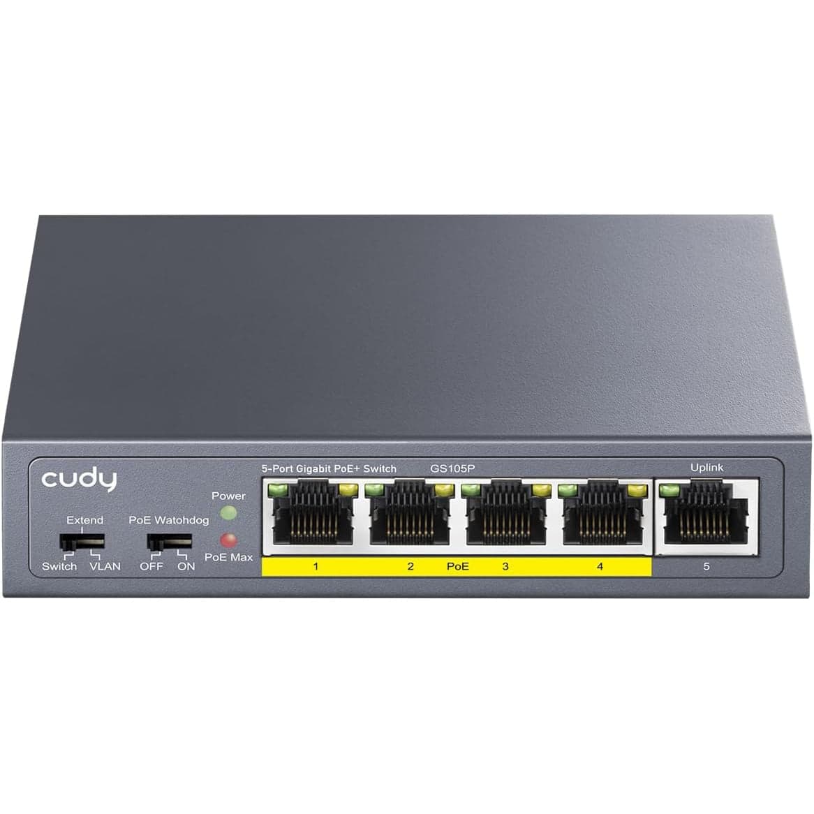 Switch Gigabit PoE+ 5 Porte 4 PoE 36W - Cudy ICU-GS105P
