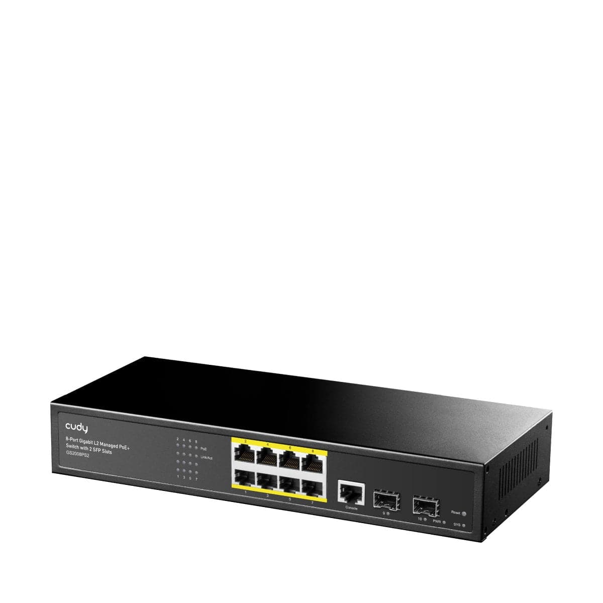 Switch 8 Porte Web-Managed Gigabit L2 con 2 SFP - Cudy ICU-GS2008P
