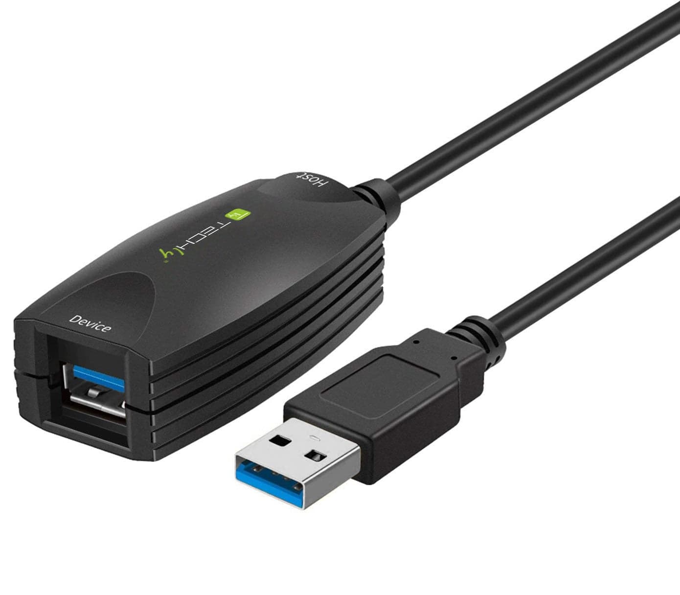 Cavo Prolunga Attivo USB 3.2 SuperSpeed 5Gbps 5m Nero - Techly ICUR3050
