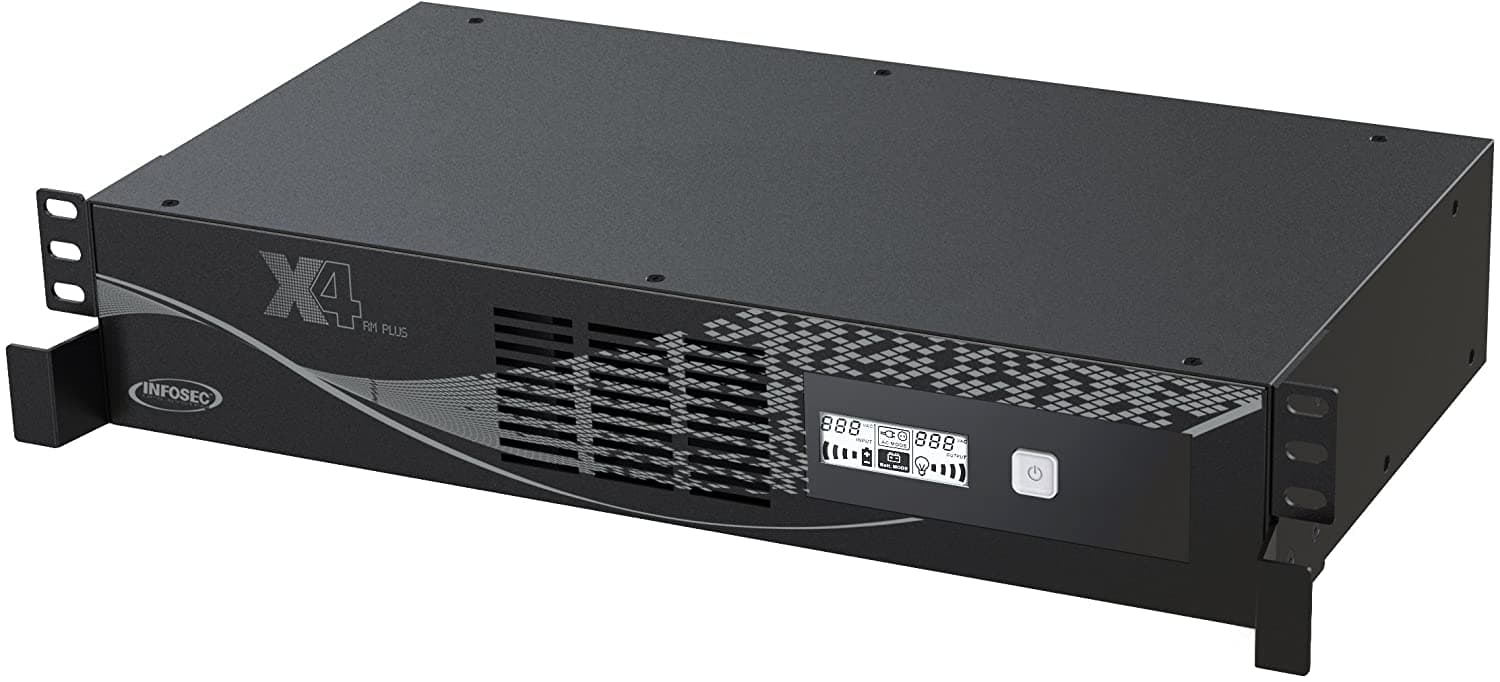 UPS X4 2000VA Line Interactive a Rack Nero - Infosec ICUX4RMP2000