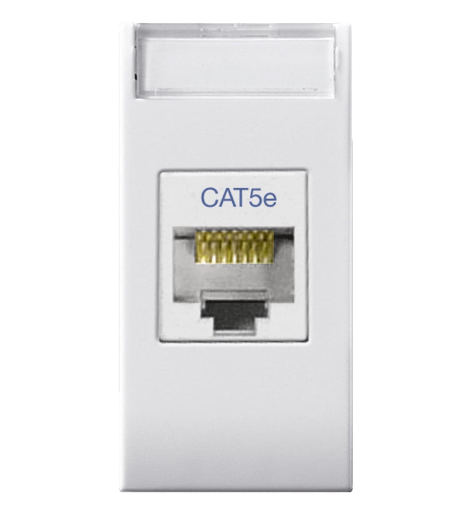 Presa RJ45 Cat5E UTP Bianco Lucido Domus S44 - AVE ICV-441027C5E